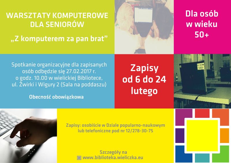 XVI edycja warsztatów komputerowych dla Seniorów – zapraszamy!