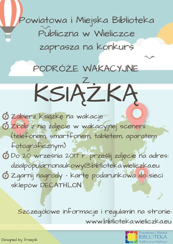 „Wakacyjne podróże z książką” – konkurs fotograficzny