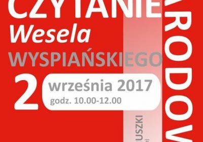 Narodowe Czytanie „Wesela” Stanisława Wyspiańskiego
