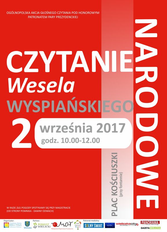 Narodowe Czytanie „Wesela” Stanisława Wyspiańskiego