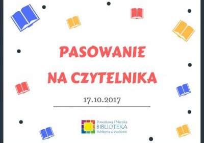 Pasowanie na czytelnika wielickiej biblioteki