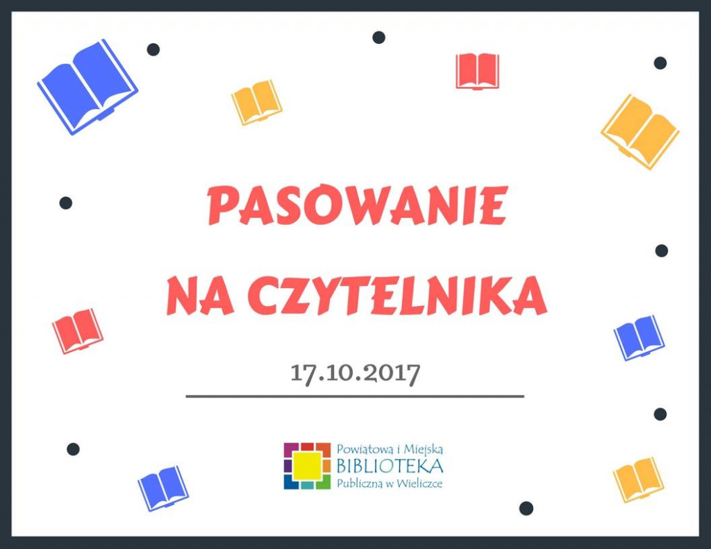 Pasowanie na czytelnika wielickiej biblioteki