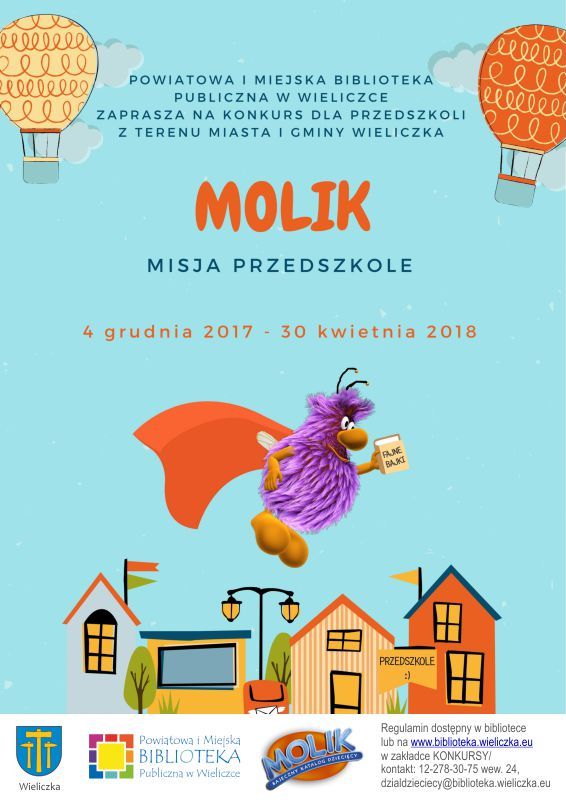 Konkurs dla przedszkoli! Molik – misja przedszkole.