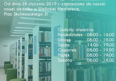 BIBLIOTEKA JUŻ OTWARTA! ZAPRASZAMY!