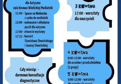 Na niebiesko dla autyzmu, 2-6 kwietnia 2019 r.