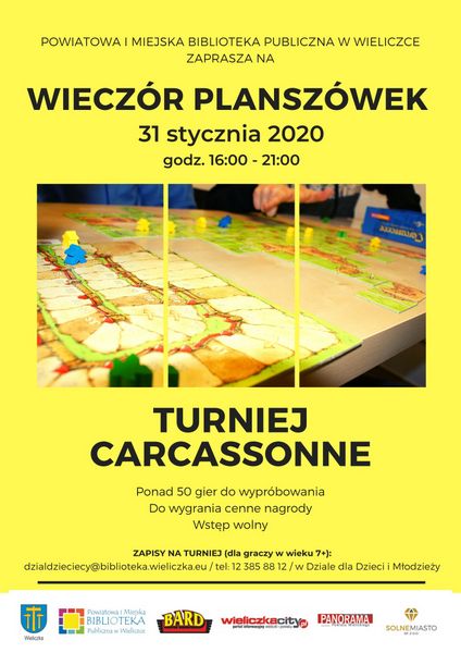 Turniej Carcassonne i wieczór gier