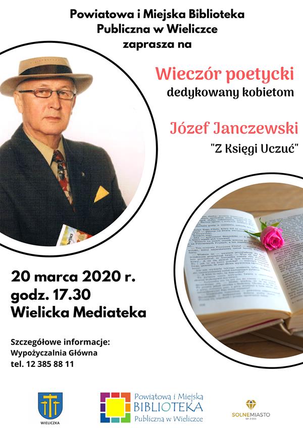 Wieczór poetycki – Józef Janczewski „Z księgi uczuć”