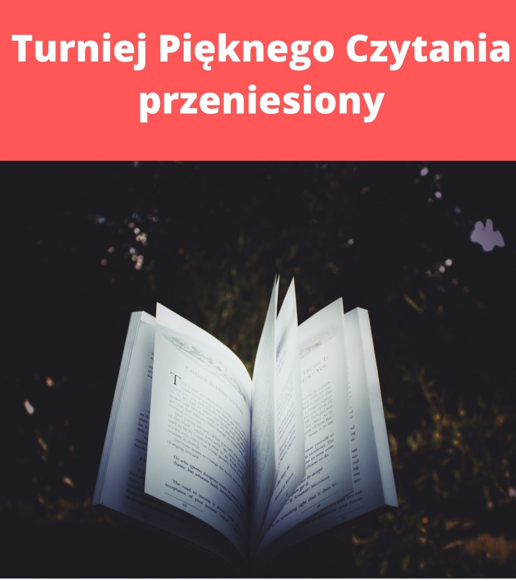 Turniej Pięknego Czytania przeniesiony