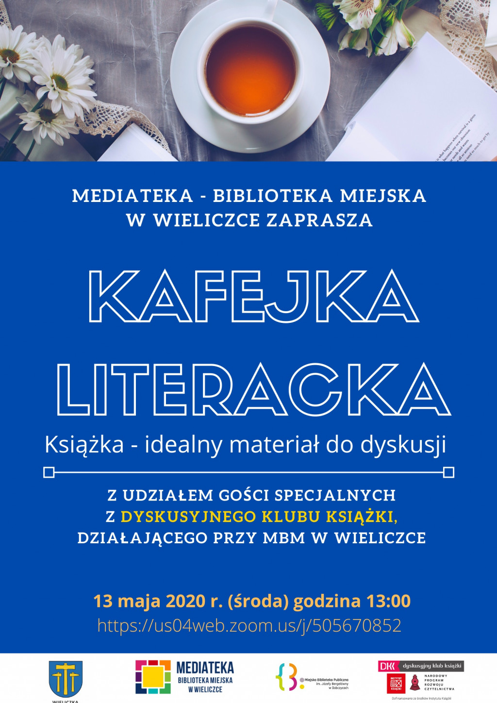 Książka - idealny materiał do dyskusji! Kafejka Literacka (ON LINE)