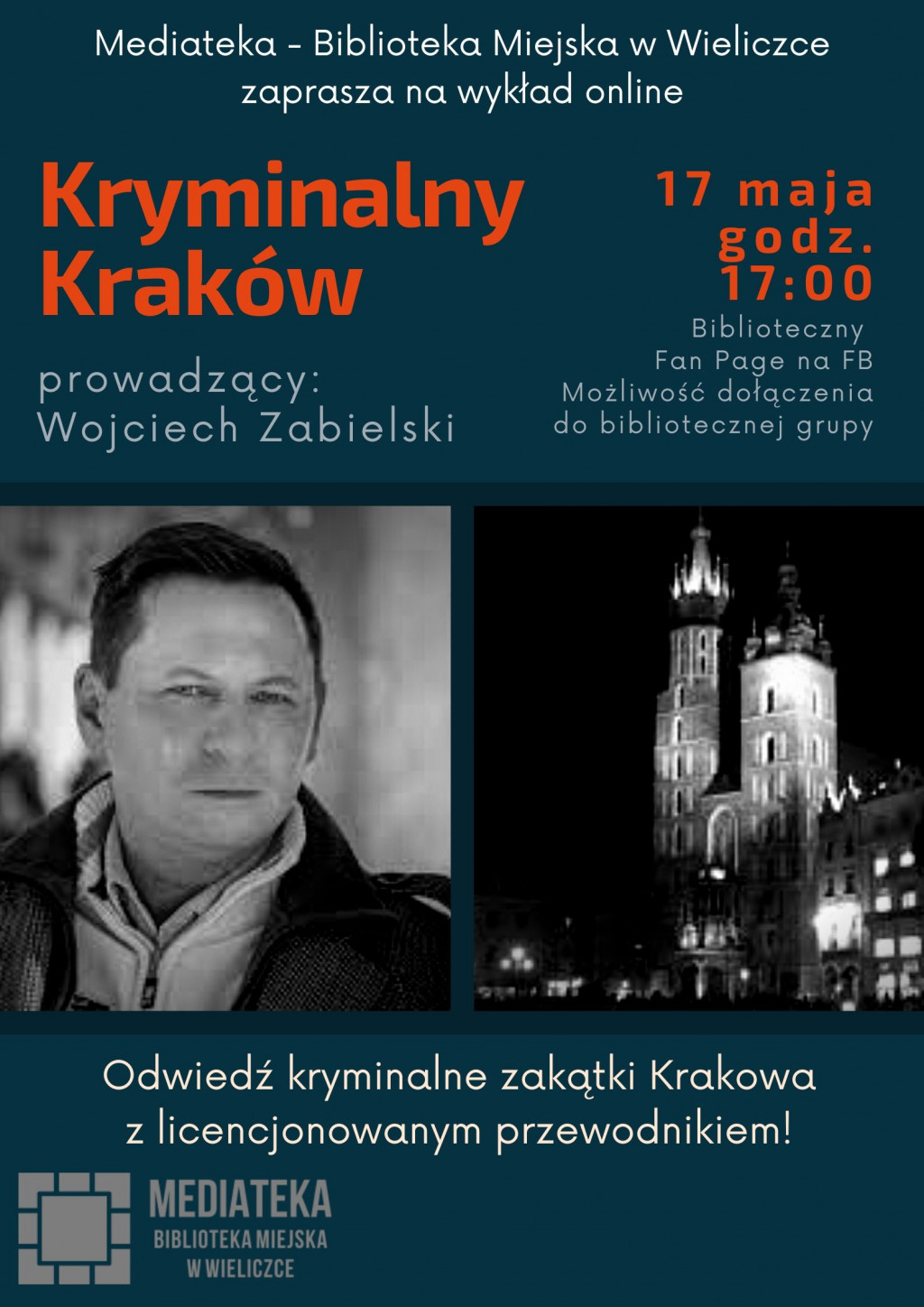 Kryminalny Kraków ON LINE! Zapraszamy na wykład