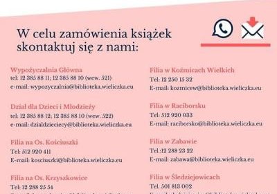 Trwają prace konserwacyjne nad KATALOGIEM ON LINE.