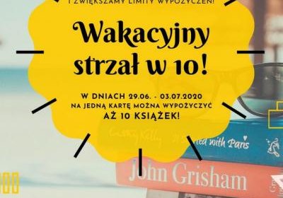 Wakacyjny strzał w 10! Zwiększamy limity wypożyczeń!