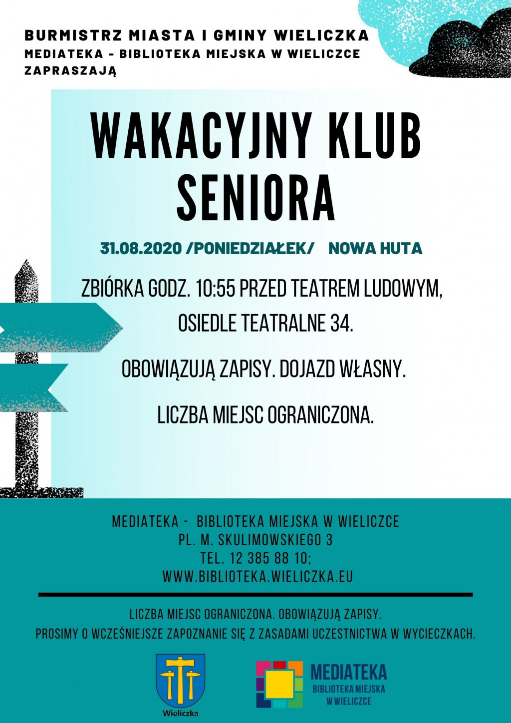 SPACER PO NOWEJ HUCIE w ramach Wakacyjnego Klubu Seniora z biblioteką!