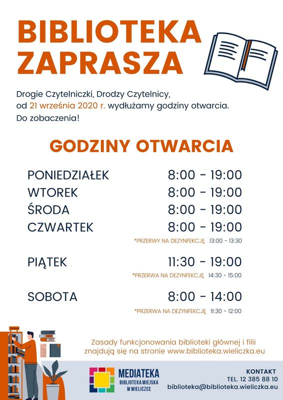 Nowe godziny otwarcia!