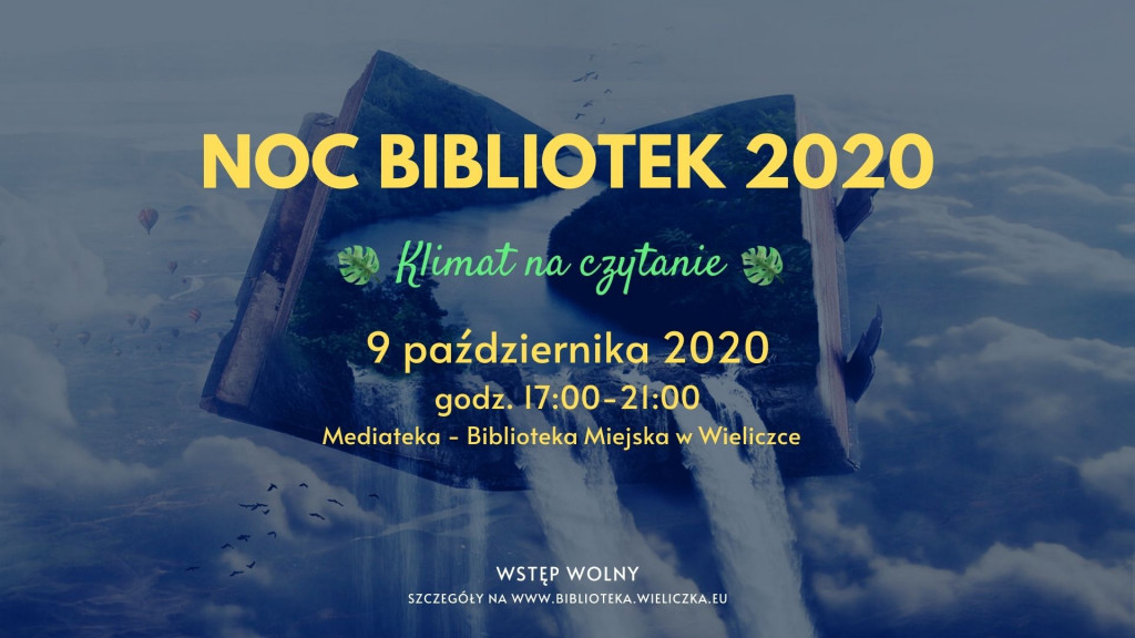 Noc Bibliotek 2020 - Klimat na czytanie