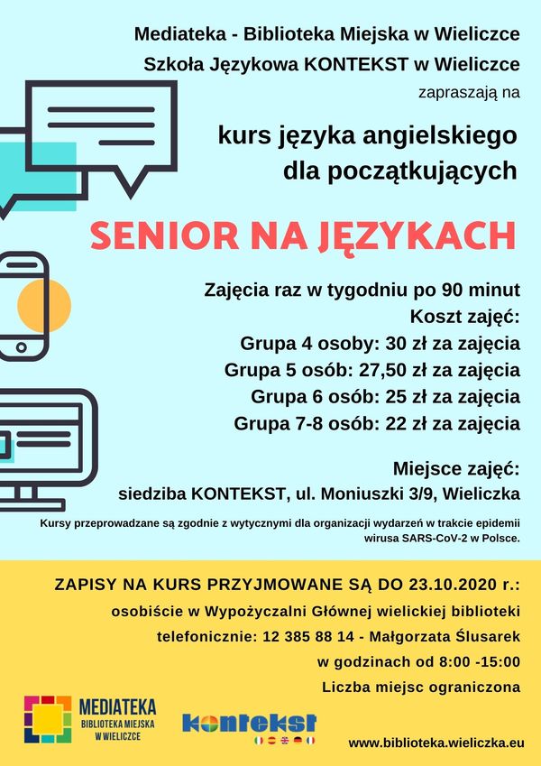 „Senior na językach” w wielickiej bibliotece