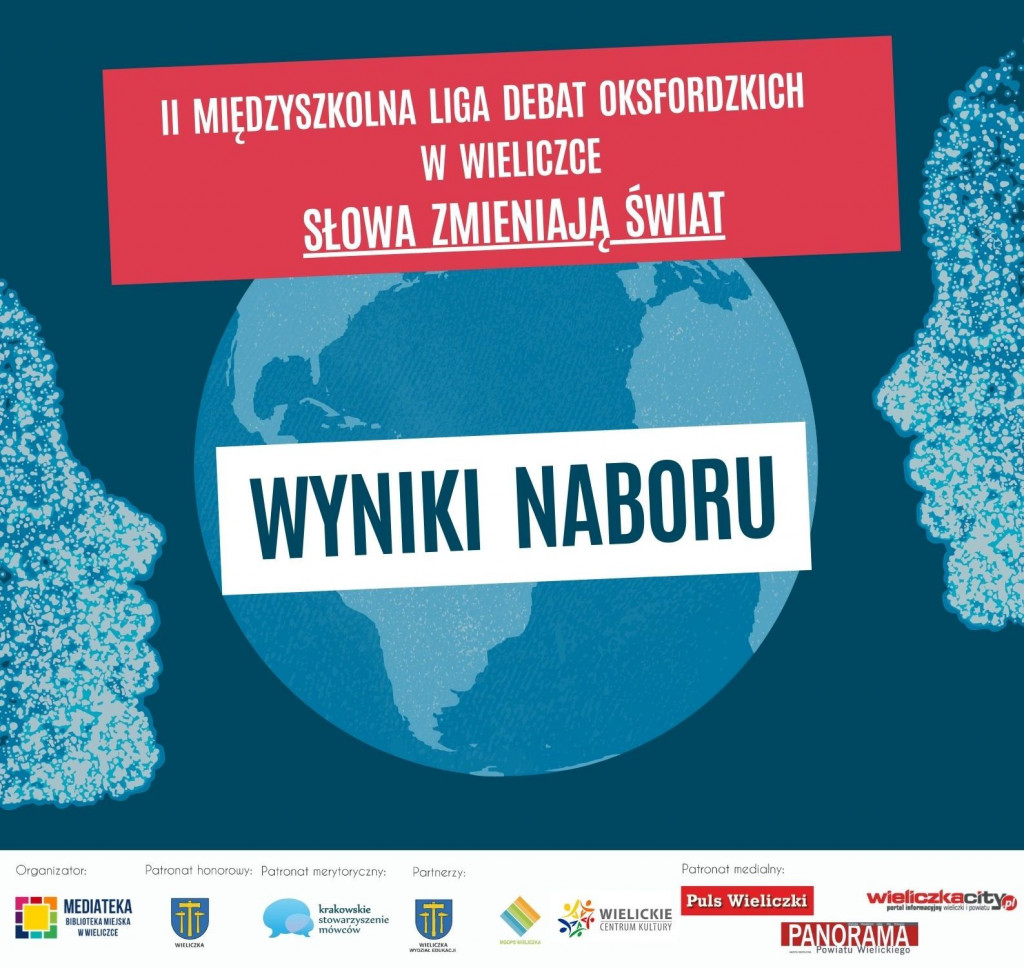 Wyniki naboru do II Międzyszkolnej Ligi Debat w Wieliczce 