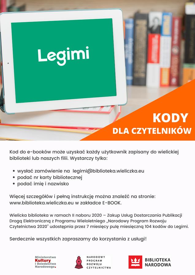 Legimi – kody dla czytelników