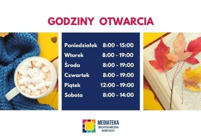 Nowe godziny otwarcia Biblioteki Głównej!