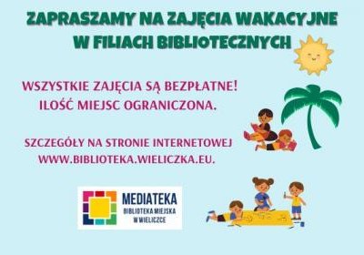 Oferta wakacyjna filii bibliotecznych!