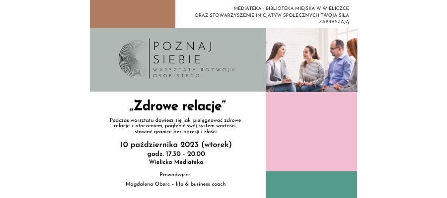 „Poznaj siebie”. Warsztaty rozwoju osobistego. Cz. 6