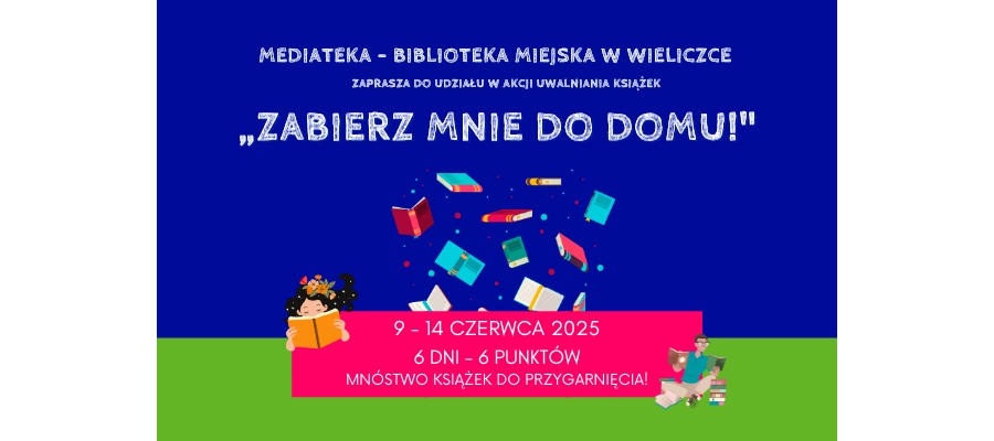 „Zabierz mnie do domu” – akcja bookcrossingowa w Wieliczce
