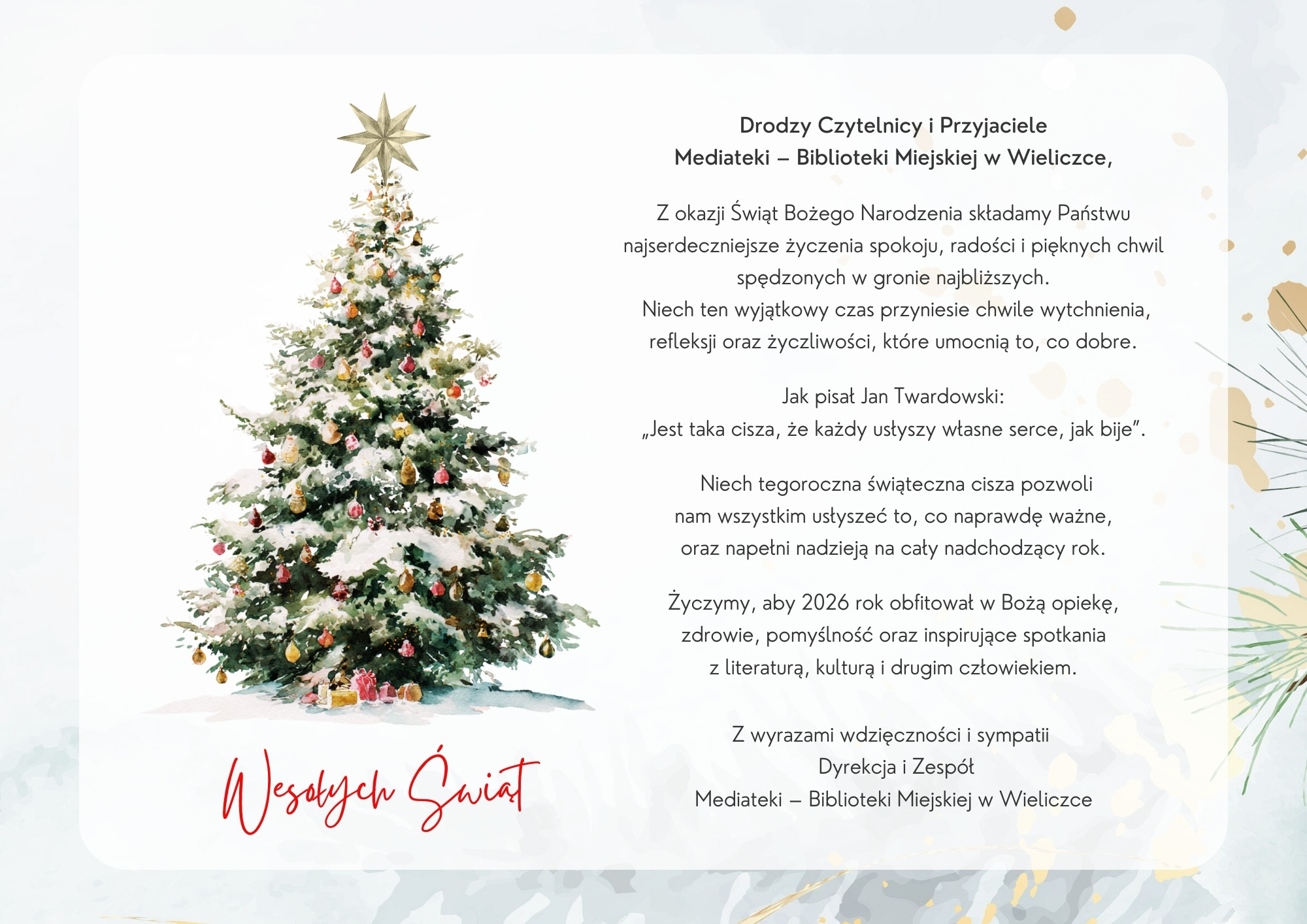 Życzenia świąteczne