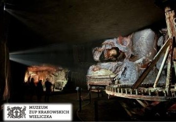 Iluminacje w wielickim muzeum