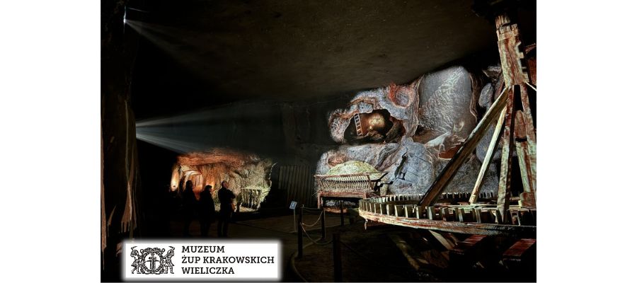 Iluminacje w wielickim muzeum